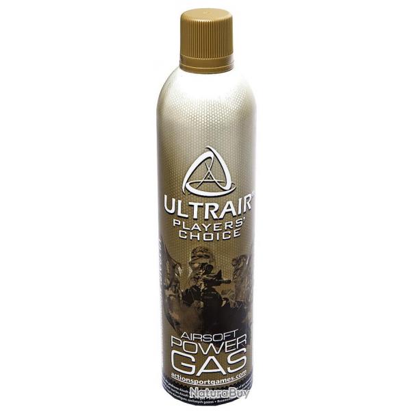 Bouteille gaz Airsoft ULTRAIR Power 570 ml - Haute pression pour GBB GBBR Culasse Mtal - Non Silico