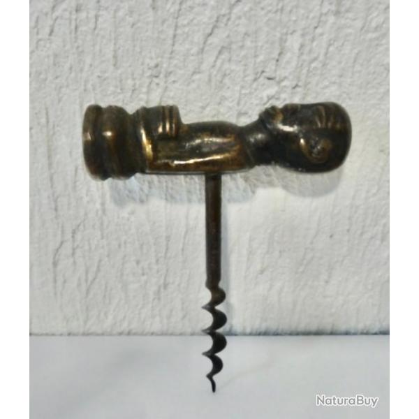 ancien tire bouchon bronze