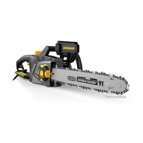 Trononneuse lectrique 2400W, Tensionnement Sans Outil en un Pas, 40cm Guide et Chane Oregon