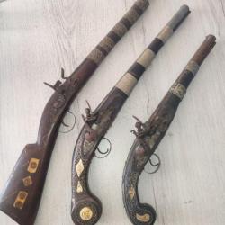 Lot de 3 armes de collection orientales