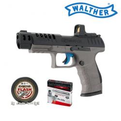 Pack Pistolet à plombs Walther Q5 Match 5" Combo SET 4,5 mm + plombs explosif kvintor + 5 x co2