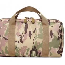 Sac de Transport EDC pour Armes de Poing Accessoires Nylon 600D Protection Mousse Camouflage