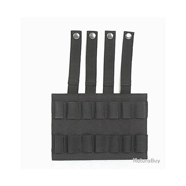 Cartouchiere tactique 14 munitions MOLLE noir