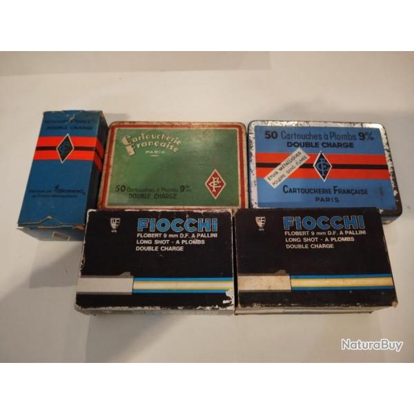 Lot de munitions 9mm Flobert (140 munitions  peu prs)