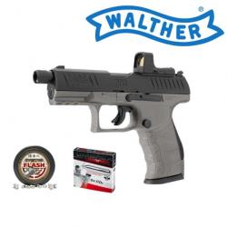 Pack Pistolet Walther PPQ M2 Q4 TAC Combo 4,6" SET 4,5 mm + plombs explosif + 5 x co2