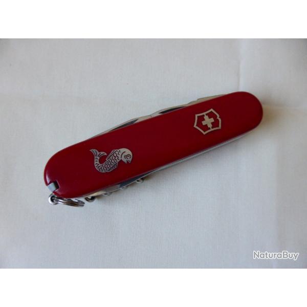 Couteau multifonctions SUISSE VICTORINOX Angler pche 1.3653.72 TB ETAT