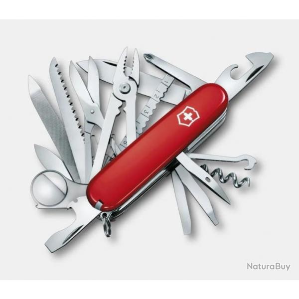 COUTEAU VICTORINOX SWISSCHAMP ROUGE Rf. : 1.6795