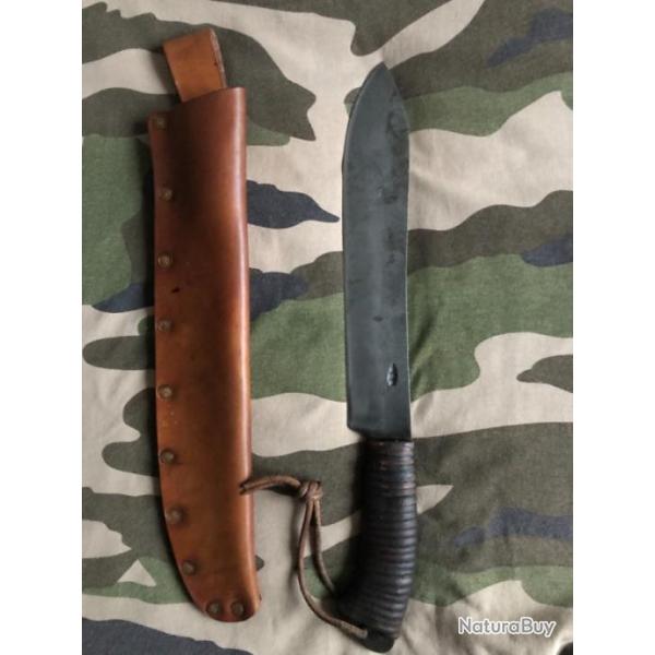 Grand couteau artisanal forg butcher knife/chasse/bushcraft