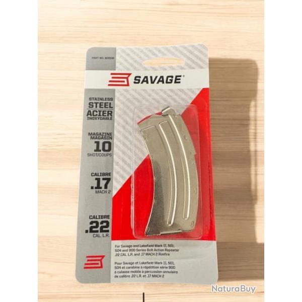 CHARGEUR SAVAGE MKII SERIES 22LR/17 MACH INOX