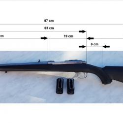 superbe ruger 77/44 magnum inox de 2013