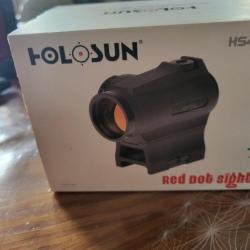 Point rouge holosun avec bonnette HS403R