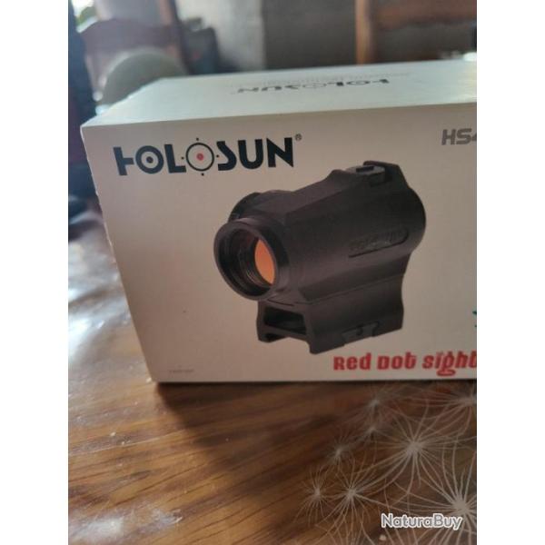 Point rouge holosun avec bonnette HS403R