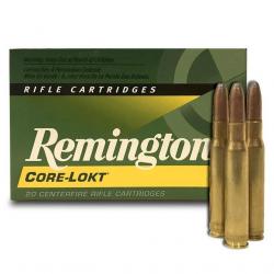 Munitions REMINGTON calibre 30-06 Core Lokt PSP 180Gr - 11.7g x20