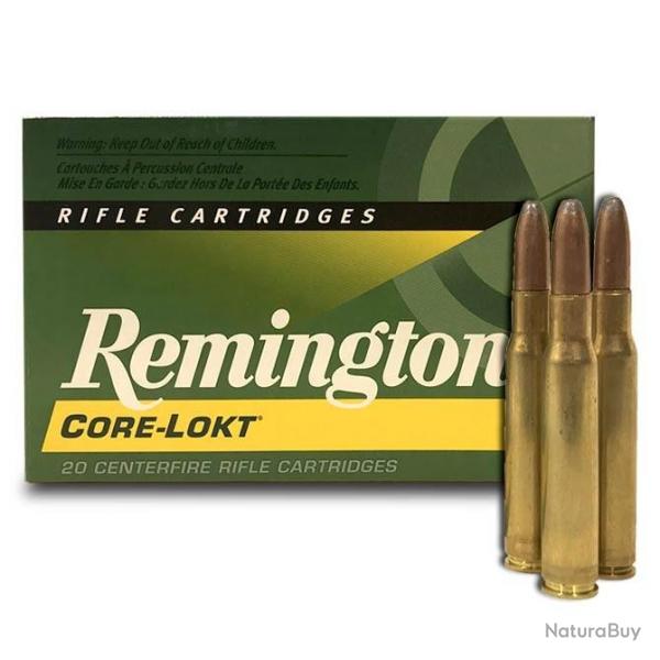 20 Munitions REMINGTON Cal.30-06 Core Lokt PSP 180Gr