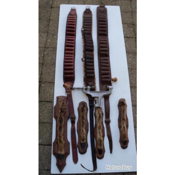 Lot divers objets collection CHASSE