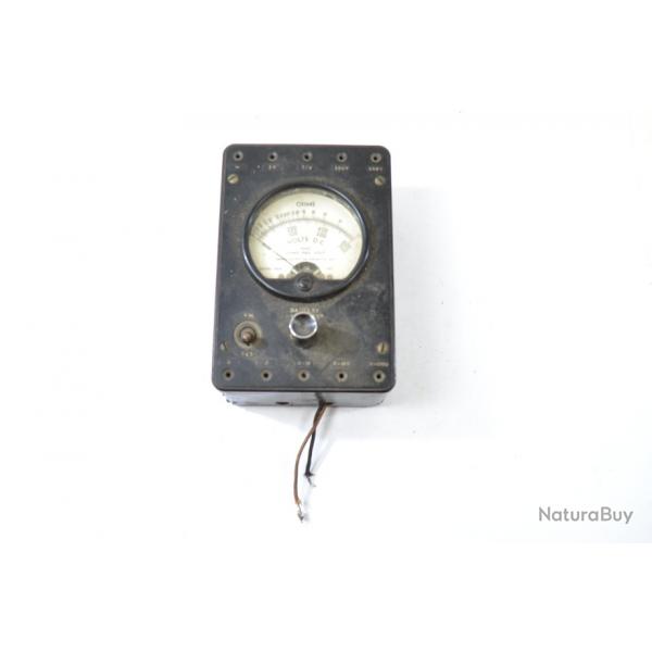 Ancien voltmtre amricain Simpson Electric Company Ohm Meter Model 324 USA WW2 ? Radio lectricit