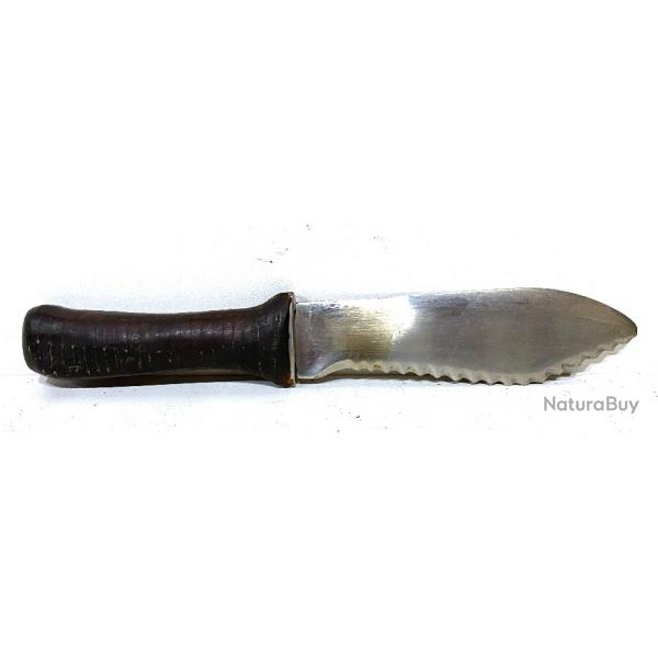 Ancien Couteau poignard de Tranche style Machette art de soldat ww1 manche rondelles de Cuir