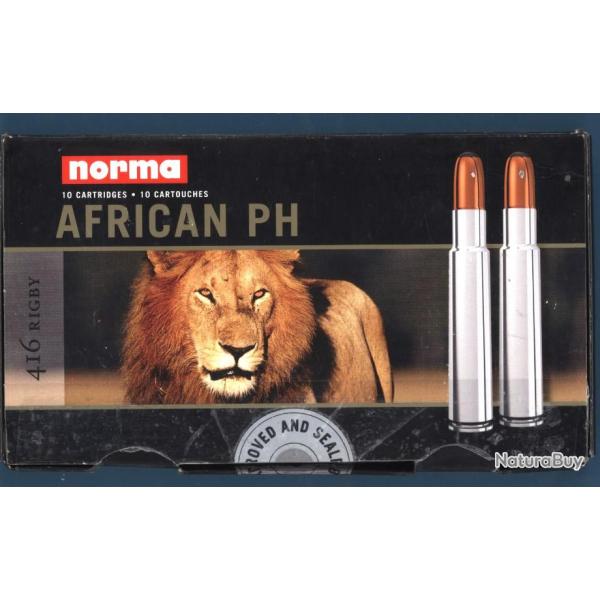 416 RIGBY  NORMA en African PH 450 grains (29,2 grammes)