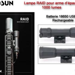 Lampe HOLOSUN RAID pour arme d'épaule