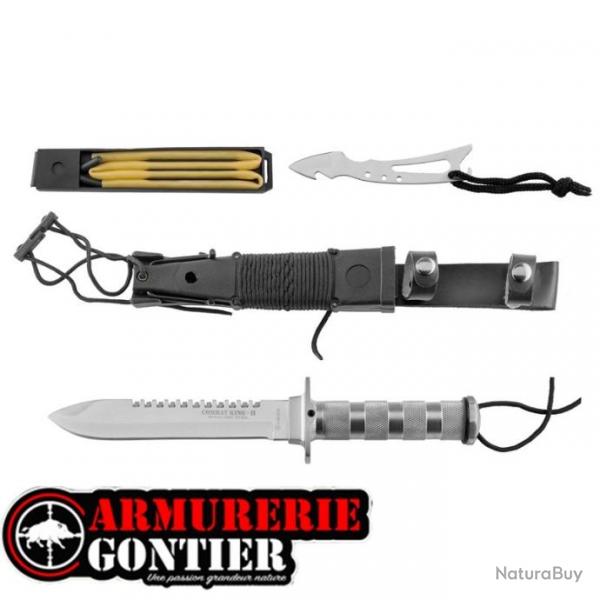 COUTEAU DE SURVIE COMBAT KING II INOX