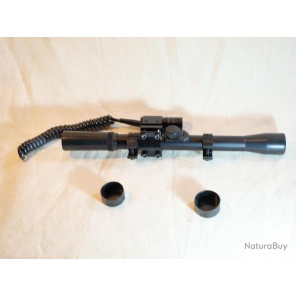 Lunette pour 22 LR ou air comprim ou autre avec Laser mais fil coup - EBR24LAS001