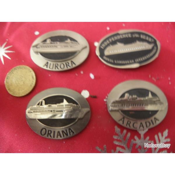 4 aimants de rfrigrateur navals, navires de croisire P&O