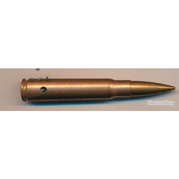 UNE CARTOUCHE de 7,92 x 57 MAUSER Allemagne ww2   balle SmK  de 1939 tui acier cuivr perfo