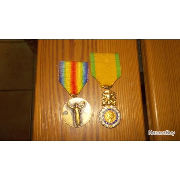 medaille militaire et medaille interalli 14/18