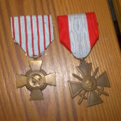 medaille TOE et croix du combattant indo/algerie