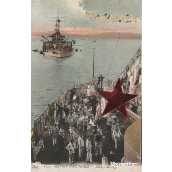 CPA - Marine Nationale - Sechage du Linge N763