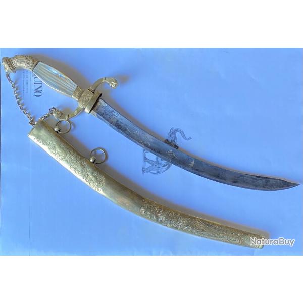 DAGUE d'OFFICIER de MARINE poque Restauration / FRENCH NAVY OFFICER'S DAGGER Restoration Era