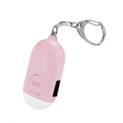 Porte-clé alarme 130dB - Rose