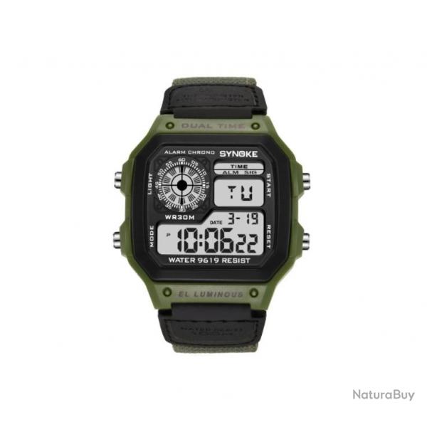 Montre digitale avec bracelet en nylon - LIVRAISON GRATUITE - ref.3