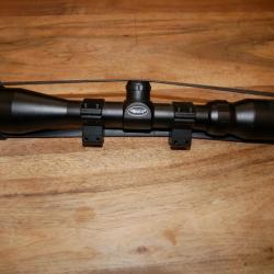 Lunette BSA 3-9X40 avec ses colliers pour rails de 11mm