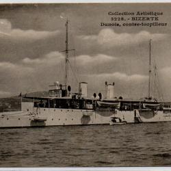 CPA - Marine -Collection Artistique - BIZERTE ,DUNOIS  Contre-torpilleur N°1198