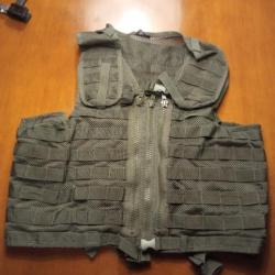 Gillet Tactique Noir Système Molle Armée Française Airsoft