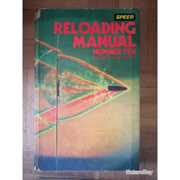 Speer Reloading Manual Number Ten for Rifle & Pistol