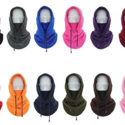 Cagoule POLAIRE grand froid COLORIS au CHOIX