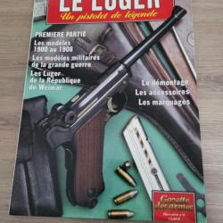 livres le LUGER 1ere et 2eme partie de la gazette des armes (hors série n°6 et 9) en TBE.