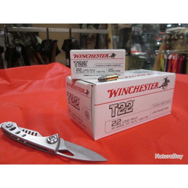 50 cartouches 22LR T22 de WINCHESTER