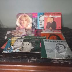 lot de 25 vinyles 45 tours