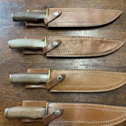 Lot de 4 couteaux de chasse neuf avec quelques défaut