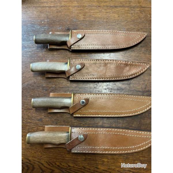 Lot de 4 couteaux de chasse neuf avec quelques dfaut