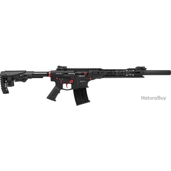 Fusil DERYA MK12 12/76 50cm Noir/Rouge