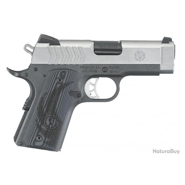 Pistolet RUGER SR1911 9MM Officer 3.6" 7+1 Inox