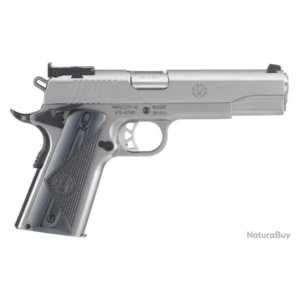 Pistolet RUGER SR1911 9MM Stainless Steel