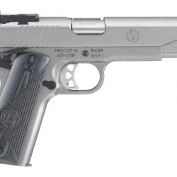 Pistolet RUGER SR1911 .45AUTO Inox Visee Bomar