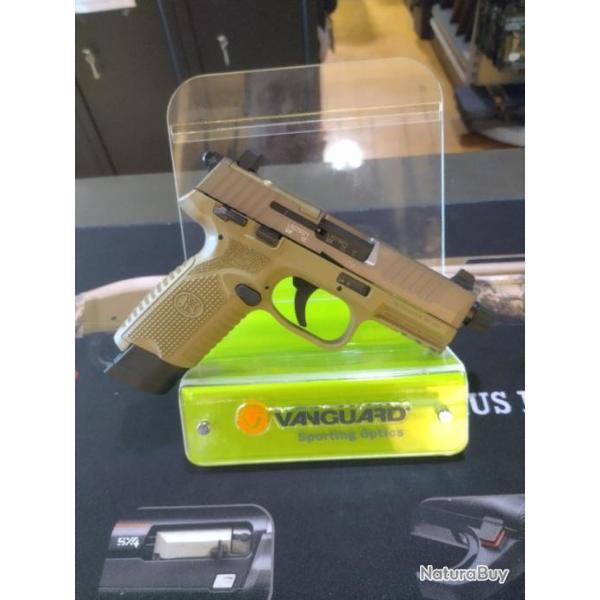 Pistolet fn 502 t fde/fde 1x15 + 1x10 calibre 22lr