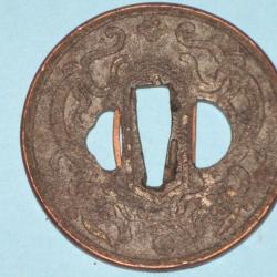 Tsuba, garde de katana, époque Edo (Japon 19ème siècle)