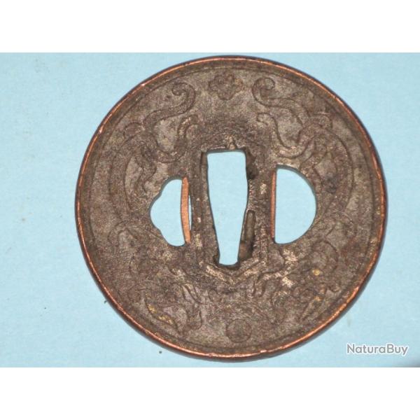 Tsuba, garde de katana, poque Edo (Japon 19me sicle)